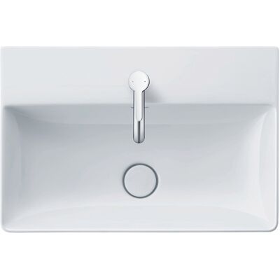 Lavabo Duravit DuraSquare Compact - Rectangle, 1 Trou pour Robinet, Sans Trop-plein - Publicité Lavabo Duravit DuraSquare Compact - Rectangle, 1 Trou pour Robinet, Sans Trop-plein - Publicité