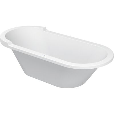 Baignoire ovale Duravit Starck - Encastrée, Blanc, 180x80cm, 2 pentes arrière - Publicité Baignoire ovale Duravit Starck - Encastrée, Blanc, 180x80cm, 2 pentes arrière - Publicité