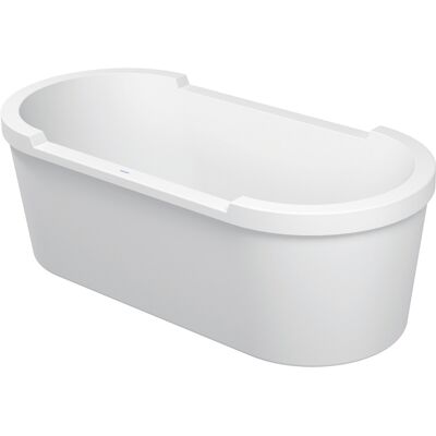 Duravit Modèle 700012 - Baignoire Ovale Autoportante avec Dossiers Inclinés - Publicité Duravit Modèle 700012 - Baignoire Ovale Autoportante avec Dossiers Inclinés - Publicité