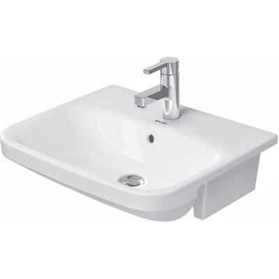 Lavabo Duravit DuraStyle - Blanc, 55x45.5cm, Avec un trou pour robinet - Céramique sanitaire - Publicité Lavabo Duravit DuraStyle - Blanc, 55x45.5cm, Avec un trou pour robinet - Céramique sanitaire - Publicité