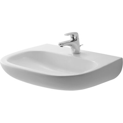 Lavabo Duravit D-code Mural - Sans Débordement - 65x50cm - Publicité Lavabo Duravit D-code Mural - Sans Débordement - 65x50cm - Publicité