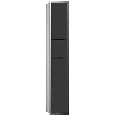 Module WC Emco asis 150 - Compartiments Doubles, Chrome/Noir - 976027964 - Publicité Module WC Emco asis 150 - Compartiments Doubles, Chrome/Noir - 976027964 - Publicité