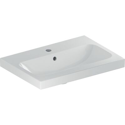 Lavabo Geberit iCon Light Blanc - 60x42cm, sans trou ou trop-plein - Publicité Lavabo Geberit iCon Light Blanc - 60x42cm, sans trou ou trop-plein - Publicité
