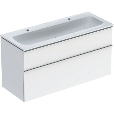 Ensemble meuble lavabo Geberit iCon avec 2 tiroirs - 120cm - Publicité Ensemble meuble lavabo Geberit iCon avec 2 tiroirs - 120cm - Publicité