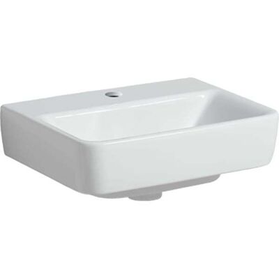Lavabo à main Geberit Renova Plan - 45x34 cm, Blanc, Un trou de robinet - Publicité Lavabo à main Geberit Renova Plan - 45x34 cm, Blanc, Un trou de robinet - Publicité