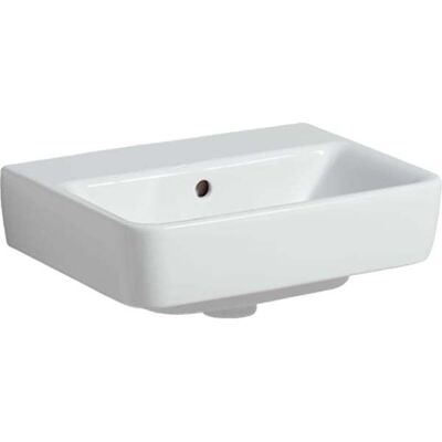 Lavabo manuel Geberit Renova Plan - 45x34cm, Blanc, Sans trou de robinet - Publicité Lavabo manuel Geberit Renova Plan - 45x34cm, Blanc, Sans trou de robinet - Publicité