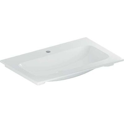 Lavabo Geberit iCon Light - 75x48cm, Trou au centre, Sans trop-plein - Publicité Lavabo Geberit iCon Light - 75x48cm, Trou au centre, Sans trop-plein - Publicité
