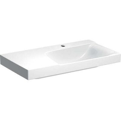 Lavabo Xeno 2 Keramag - Étagère Gauche - Surface KeraTect - Publicité Lavabo Xeno 2 Keramag - Étagère Gauche - Surface KeraTect - Publicité