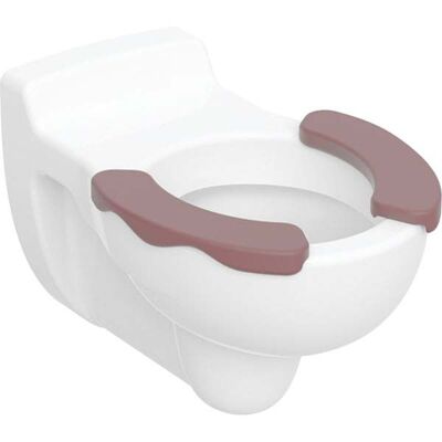 Toilette murale Geberit Bambini - 6L, KeraTect, Siège Rouge, Blanc - Publicité Toilette murale Geberit Bambini - 6L, KeraTect, Siège Rouge, Blanc - Publicité