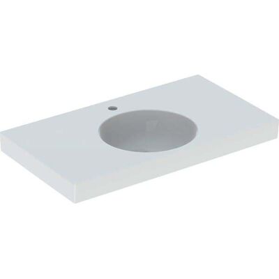 Lavabo Geberit Preciosa II - 90x50cm, blanc - Publicité Lavabo Geberit Preciosa II - 90x50cm, blanc - Publicité