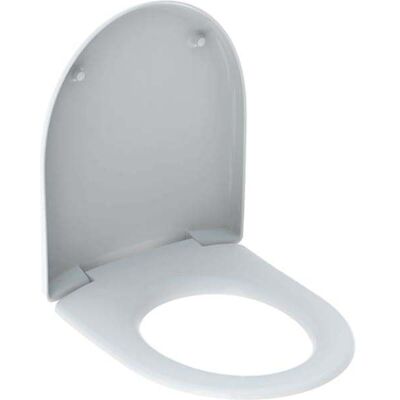 Couvercle de WC Geberit 4U avec descente automatique - Blanc - Publicité Couvercle de WC Geberit 4U avec descente automatique - Blanc - Publicité