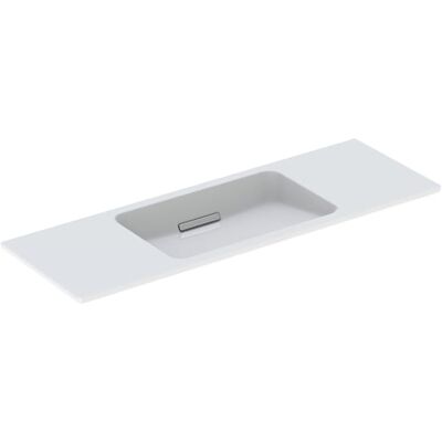 Lavabo Geberit One Mural - Compact, Blanc, Sortie Horizontale - Publicité Lavabo Geberit One Mural - Compact, Blanc, Sortie Horizontale - Publicité