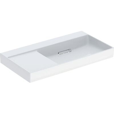 Lavabo Geberit Blanc avec Rangée à Gauche - 90cm - Sortie Horizontale - Publicité Lavabo Geberit Blanc avec Rangée à Gauche - 90cm - Sortie Horizontale - Publicité
