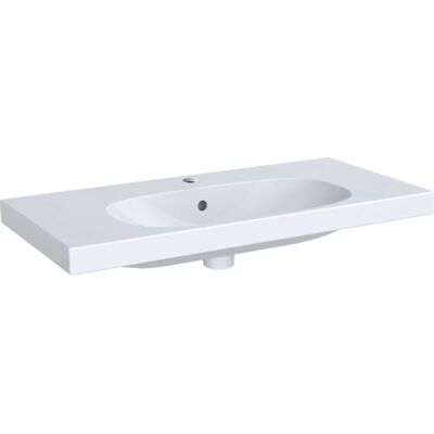 Lavabo Acanto Geberit - Blanc - Trou au centre - Compact - Publicité Lavabo Acanto Geberit - Blanc - Trou au centre - Compact - Publicité