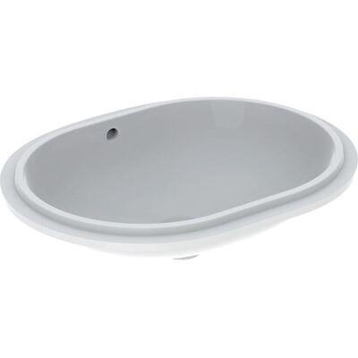 Lavabo mural elliptique VariForm de Keramag - 550x400mm - Blanc - Publicité Lavabo mural elliptique VariForm de Keramag - 550x400mm - Blanc - Publicité