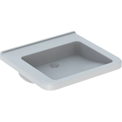 Geberit Renova Comfort lavabo 128661000 60 x 55 cm, blanc, sans trou pour robinetterie, sans trop-plein - Publicité Geberit Renova Comfort lavabo 128661000 60 x 55 cm, blanc, sans trou pour robinetterie, sans trop-plein - Publicité