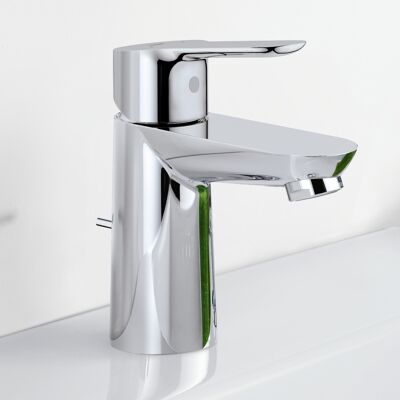Robinet de lavabo Grohe BauEdge 23328000 chrome, S-Size, avec barre de traction - Publicité Robinet de lavabo Grohe BauEdge 23328000 chrome, S-Size, avec barre de traction - Publicité