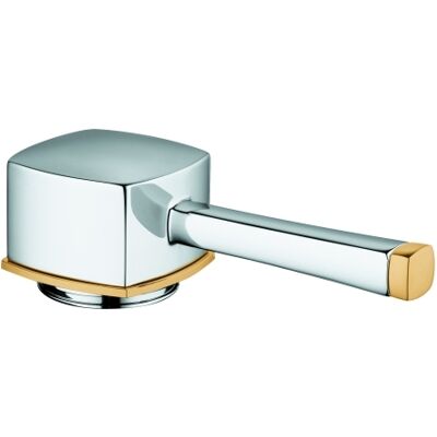 Grohe Modèle 48218IG0 Poignée Or/Chrome - Poignée de Robinet - Publicité Grohe Modèle 48218IG0 Poignée Or/Chrome - Poignée de Robinet - Publicité