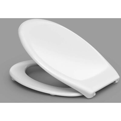 Couvercle de WC Basic Haromed - Modèle 531710 - Blanc - Universel - Publicité Couvercle de WC Basic Haromed - Modèle 531710 - Blanc - Universel - Publicité