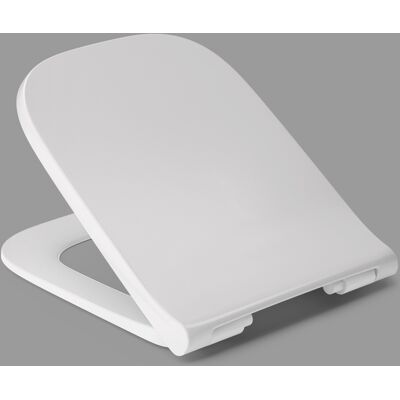 Cuvette de toilettes blanche Haro Daya Slim avec fermeture douce - Siège WC - Publicité Cuvette de toilettes blanche Haro Daya Slim avec fermeture douce - Siège WC - Publicité
