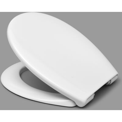 Couvercle WC Haro Como 521906 Blanc, charnières en inox, softclose - Publicité Couvercle WC Haro Como 521906 Blanc, charnières en inox, softclose - Publicité