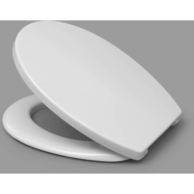 Couvercle de WC Haro Pago blanc - Charnières en inox - Publicité Couvercle de WC Haro Pago blanc - Charnières en inox - Publicité