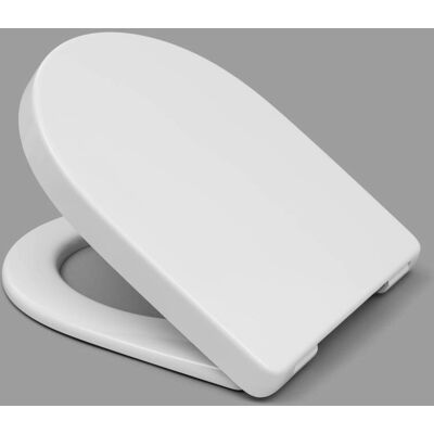 Couvercle de WC en forme de D blanc Haro Samar - Siège de toilette - Publicité Couvercle de WC en forme de D blanc Haro Samar - Siège de toilette - Publicité