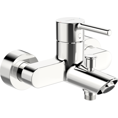 Robinet de baignoire Hansavantis mural - Levée unique, Raccords en S, 154mm, Chrome - Publicité Robinet de baignoire Hansavantis mural - Levée unique, Raccords en S, 154mm, Chrome - Publicité
