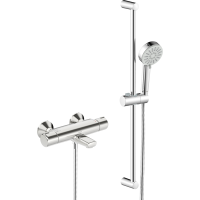 Mitigeur thermostatique pour baignoire et douche Hansa Basic - Chrome - Modèle 55162131 - Publicité Mitigeur thermostatique pour baignoire et douche Hansa Basic - Chrome - Modèle 55162131 - Publicité
