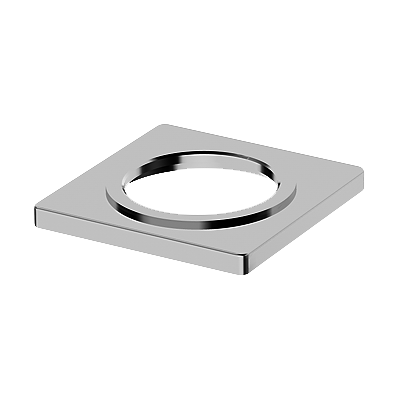 Rondelle en X Hansadesigno 66370000 carré 55 x 55 mm, chromé - Publicité Rondelle en X Hansadesigno 66370000 carré 55 x 55 mm, chromé - Publicité