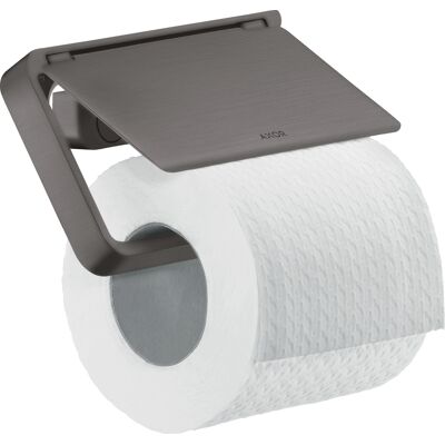 Support papier toilette AXOR Universal - Chrome noir brossé - Publicité Support papier toilette AXOR Universal - Chrome noir brossé - Publicité