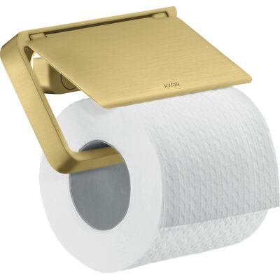 Support papier toilette Axor Hansgrohe - Laiton brossé - Accessoire universel - Publicité Support papier toilette Axor Hansgrohe - Laiton brossé - Accessoire universel - Publicité