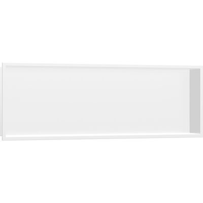 Hansgrohe XtraStoris Nicho Murale - Acier Inoxydable, Blanc Mat - Publicité Hansgrohe XtraStoris Nicho Murale - Acier Inoxydable, Blanc Mat - Publicité
