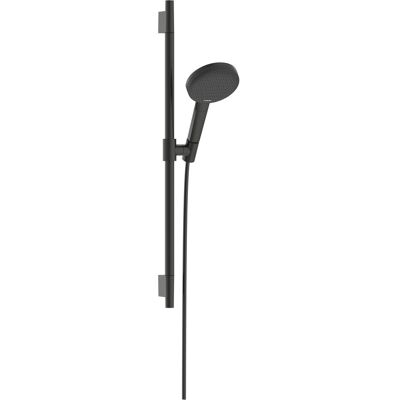 Ensemble de douche Rainfall Hansgrohe avec 3 modes - chrome noir brossé - Publicité Ensemble de douche Rainfall Hansgrohe avec 3 modes - chrome noir brossé - Publicité
