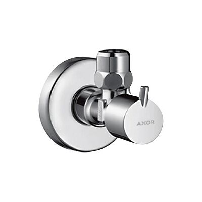 Hansgrohe S-Design Vanne d'angle - Laiton, Chrome - Publicité Hansgrohe S-Design Vanne d'angle - Laiton, Chrome - Publicité