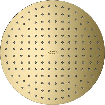 Hansgrohe Axor tête de douche 250mm - 2 modes - Laiton brossé - Publicité Hansgrohe Axor tête de douche 250mm - 2 modes - Laiton brossé - Publicité