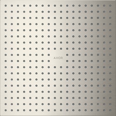 Hansgrohe Axor Douche de plafond - PowderRain - 300x300 - Acier Inoxydable - Publicité Hansgrohe Axor Douche de plafond - PowderRain - 300x300 - Acier Inoxydable - Publicité