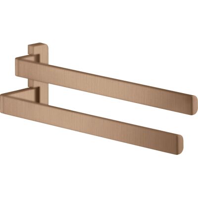 Hansgrohe Axor porte-serviettes 42821310 409 mm, 2 bras, pivotante , or rouge brossé - Publicité Hansgrohe Axor porte-serviettes 42821310 409 mm, 2 bras, pivotante , or rouge brossé - Publicité