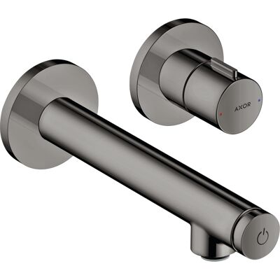 Mitigeur lavabo encastré Hansgrohe Axor Uno - Projection 158mm - Chrome noir poli - Publicité Mitigeur lavabo encastré Hansgrohe Axor Uno - Projection 158mm - Chrome noir poli - Publicité