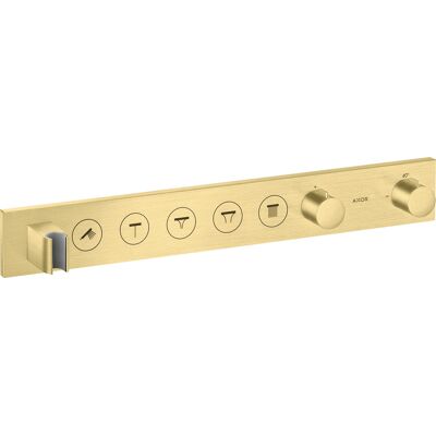 Module Thermostatique de Douche Axor - 5 Sorties - Laiton Brossé - Publicité Module Thermostatique de Douche Axor - 5 Sorties - Laiton Brossé - Publicité