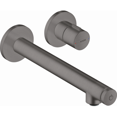 Hansgrohe AXOR Uno Select Mitigeur Lavabo Murale - Chrome Noir Brossé - Publicité Hansgrohe AXOR Uno Select Mitigeur Lavabo Murale - Chrome Noir Brossé - Publicité