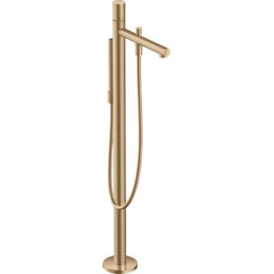 Hansgrohe Axor Uno Mitigeur de bain - Bronze brossé - Fixation murale, avec douchette, projection 264mm - Publicité Hansgrohe Axor Uno Mitigeur de bain - Bronze brossé - Fixation murale, avec douchette, projection 264mm - Publicité