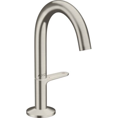 Hansgrohe AXOR One Robinet - Projection 122mm - Optique Acier Inoxydable - Publicité Hansgrohe AXOR One Robinet - Projection 122mm - Optique Acier Inoxydable - Publicité