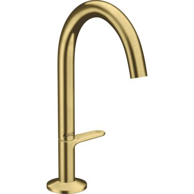 Hansgrohe AXOR One Mitigeur lavabo - Laiton brossé - Projection 140 mm - Publicité Hansgrohe AXOR One Mitigeur lavabo - Laiton brossé - Projection 140 mm - Publicité