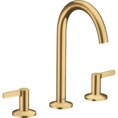 Hansgrohe Axor One Mitigeur - 3 Trou, 140mm Projection, Or Brossé - Publicité Hansgrohe Axor One Mitigeur - 3 Trou, 140mm Projection, Or Brossé - Publicité