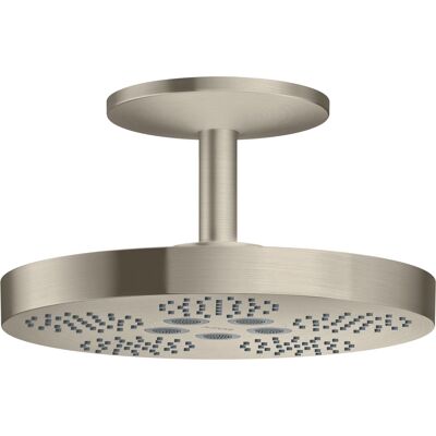 Pomme de douche Axor One - 280mm Nickel brossé, 2 jets - Publicité Pomme de douche Axor One - 280mm Nickel brossé, 2 jets - Publicité