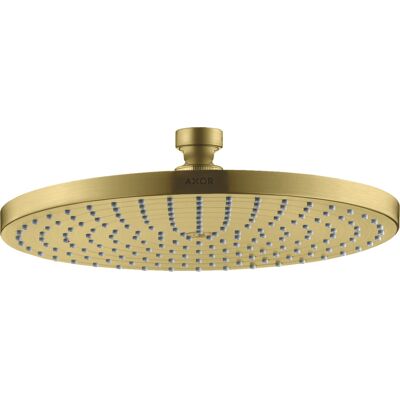Hansgrohe Axor Starck douche de tête à plaque 28494950 montage au plafond ou au mur, 240 mm, 1 jet, laiton brossé - Publicité Hansgrohe Axor Starck douche de tête à plaque 28494950 montage au plafond ou au mur, 240 mm, 1 jet, laiton brossé - Publicité