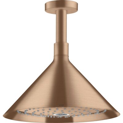 Hansgrohe Axor Starck Tête de Douche - Brushed Red Gold - 2 Jets - Montage au Plafond - 279mm - Publicité Hansgrohe Axor Starck Tête de Douche - Brushed Red Gold - 2 Jets - Montage au Plafond - 279mm - Publicité