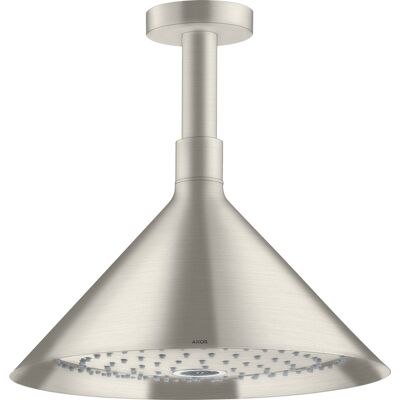 Hansgrohe Axor Starck Tête de Douche - 2 Jets, Réglable, Montage au Plafond, Acier Inox - Publicité Hansgrohe Axor Starck Tête de Douche - 2 Jets, Réglable, Montage au Plafond, Acier Inox - Publicité