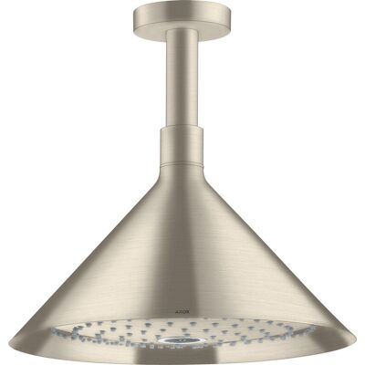 Hansgrohe Axor Starck ShowerHead - Nickel Brossé - 279 mm - Pluie / PluieAir - Tête de douche - Publicité Hansgrohe Axor Starck ShowerHead - Nickel Brossé - 279 mm - Pluie / PluieAir - Tête de douche - Publicité